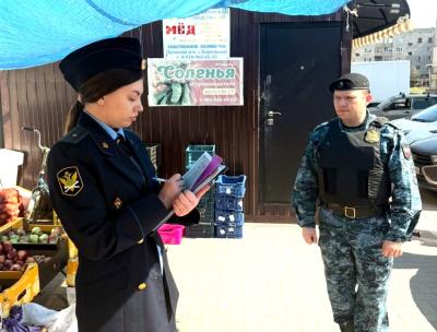 Судебные приставы пресекли незаконную торговлю в Рязани